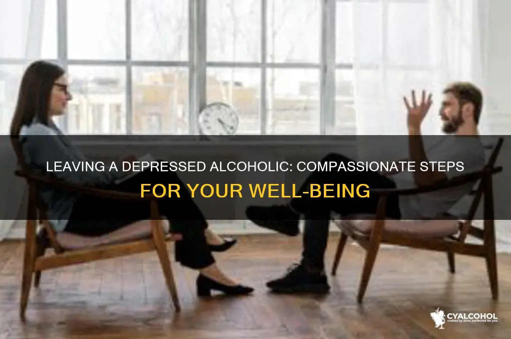 how to leave a depressed alcoholic