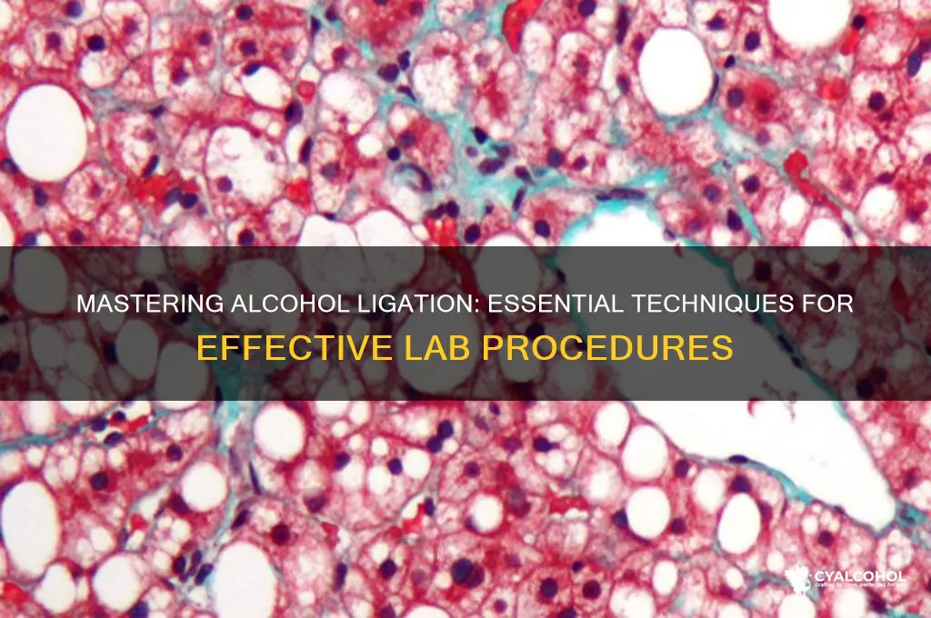 how to ligate alcohol