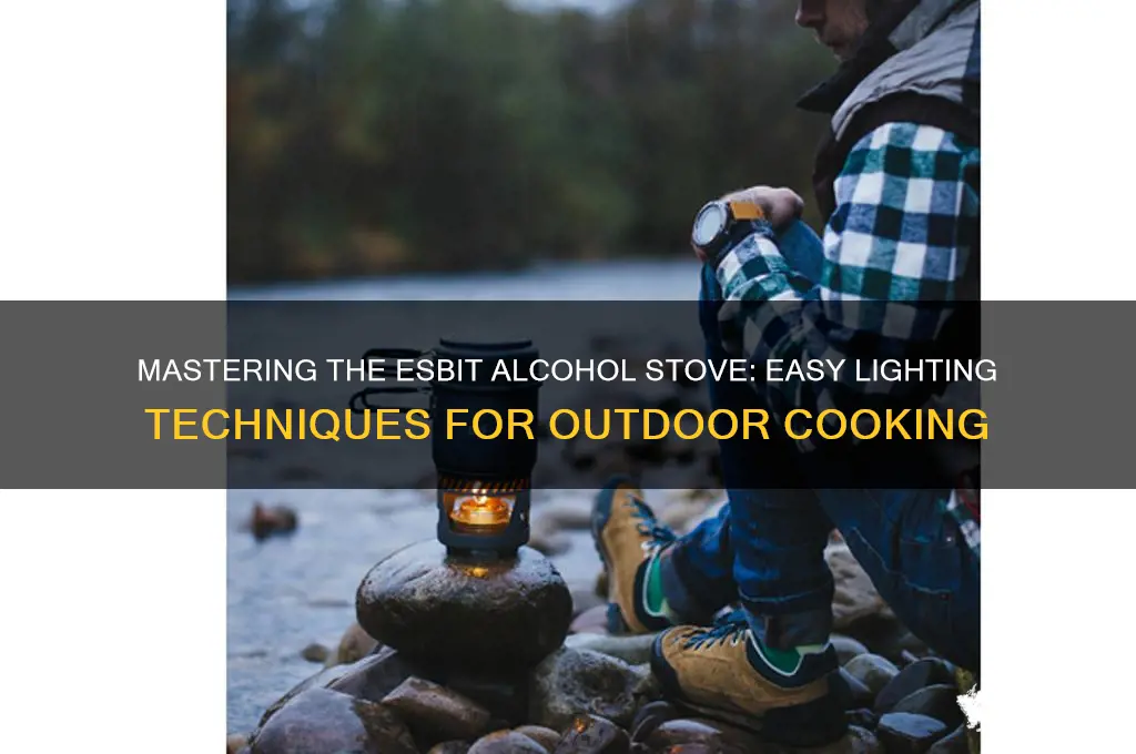 how to light esbit alcohol stove