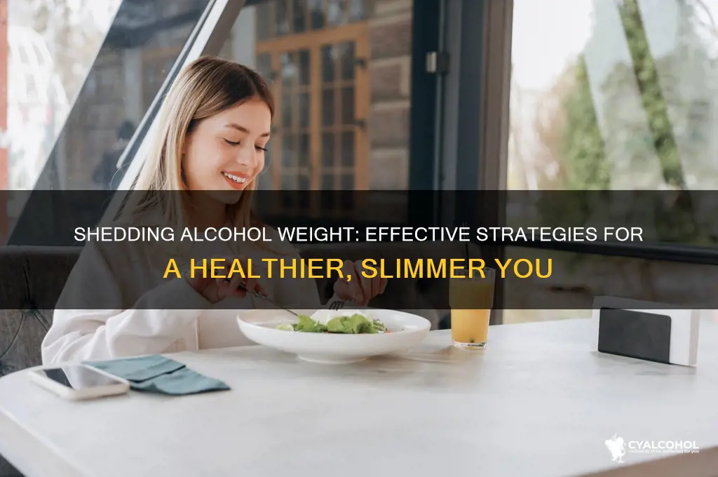 how to loose weight from alcohol