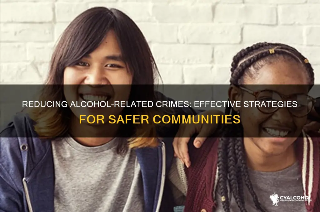 how to lower crimes involving alcohol