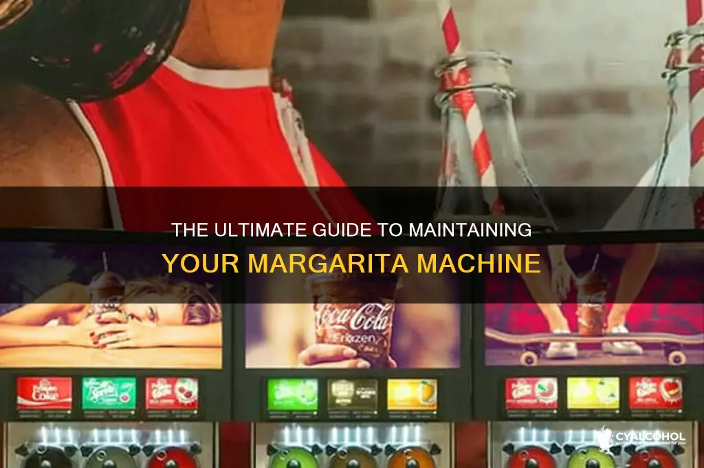 how to maintain a margarita machine with alcohol