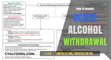 Navigating Acute Alcohol Withdrawal: Essential Strategies for Safe Management