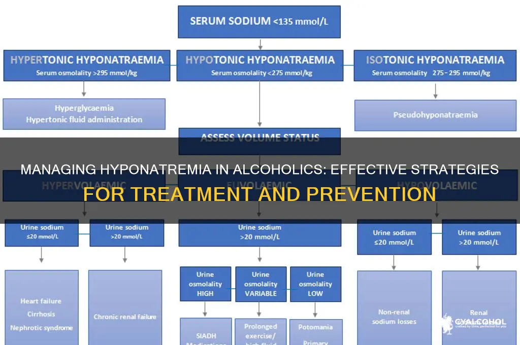 how to manage hyponatremia in alcoholic