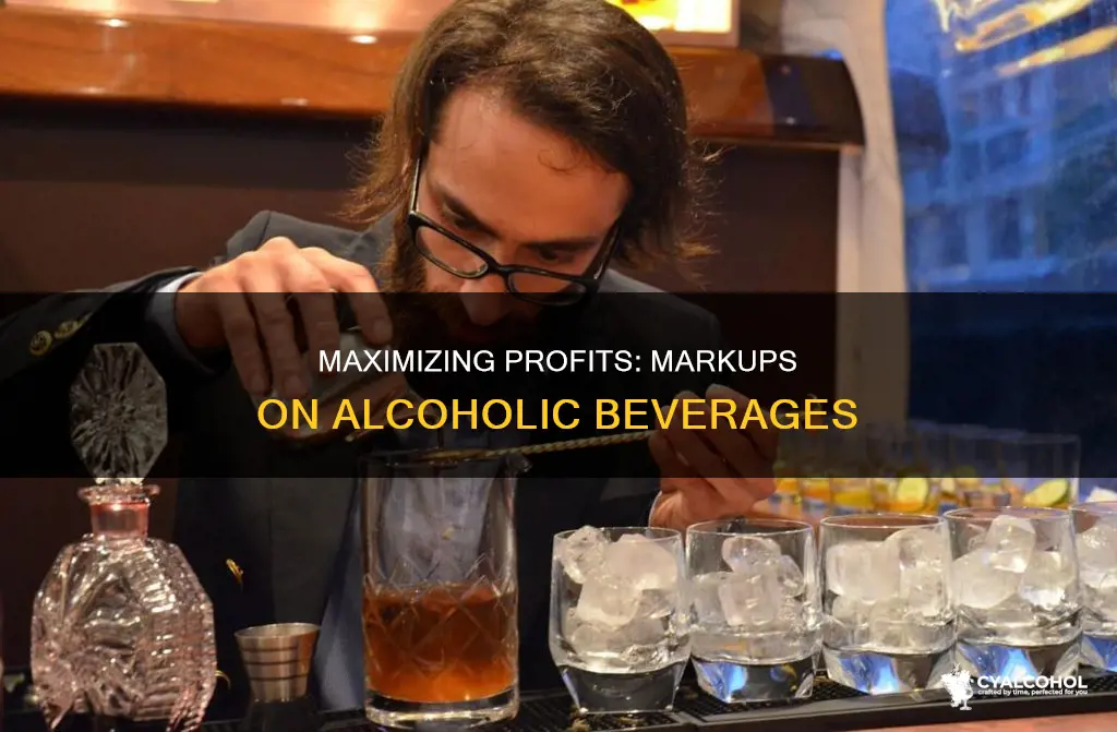how to mark up alcohol on a 25 dollar bottle