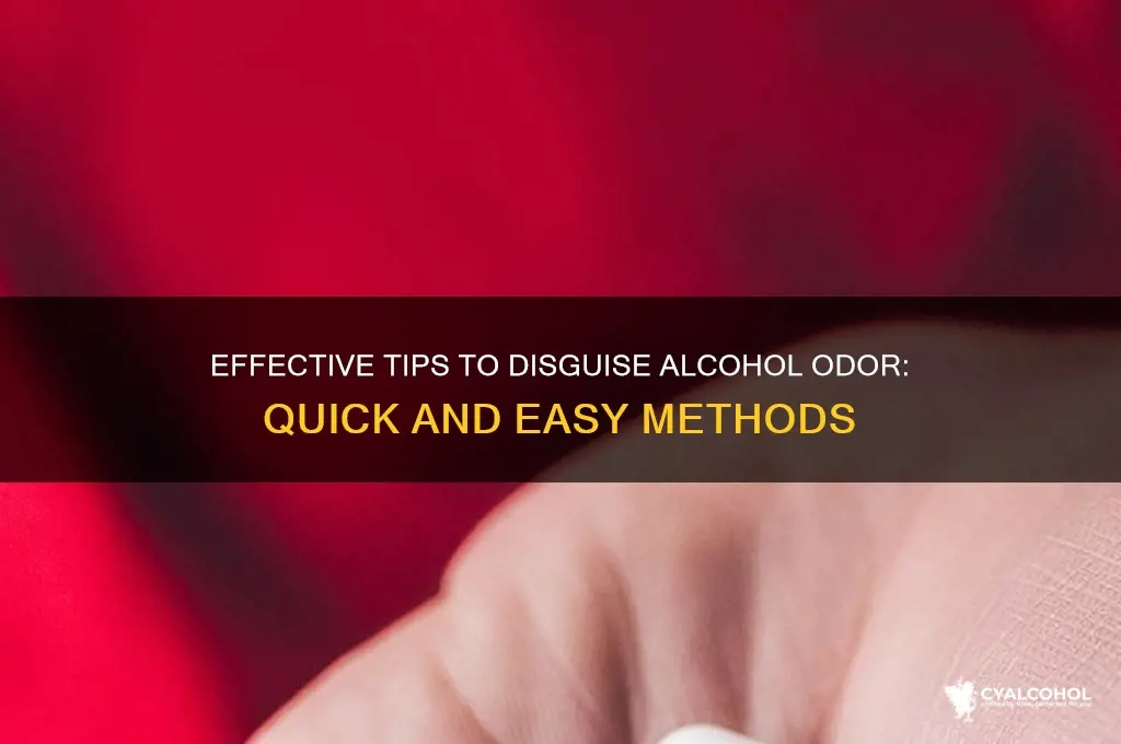 how to mask alcohol smell