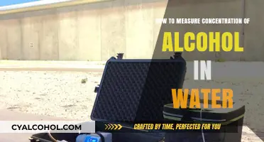 Measuring Alcohol Content in Water Solutions