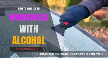 Use Alcohol to De-Ice Your Windshield