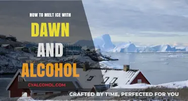 Melting Ice with Dawn and Alcohol: A Quick Solution