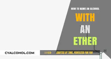 Alcohol-Ether Naming Rules: A Quick Guide