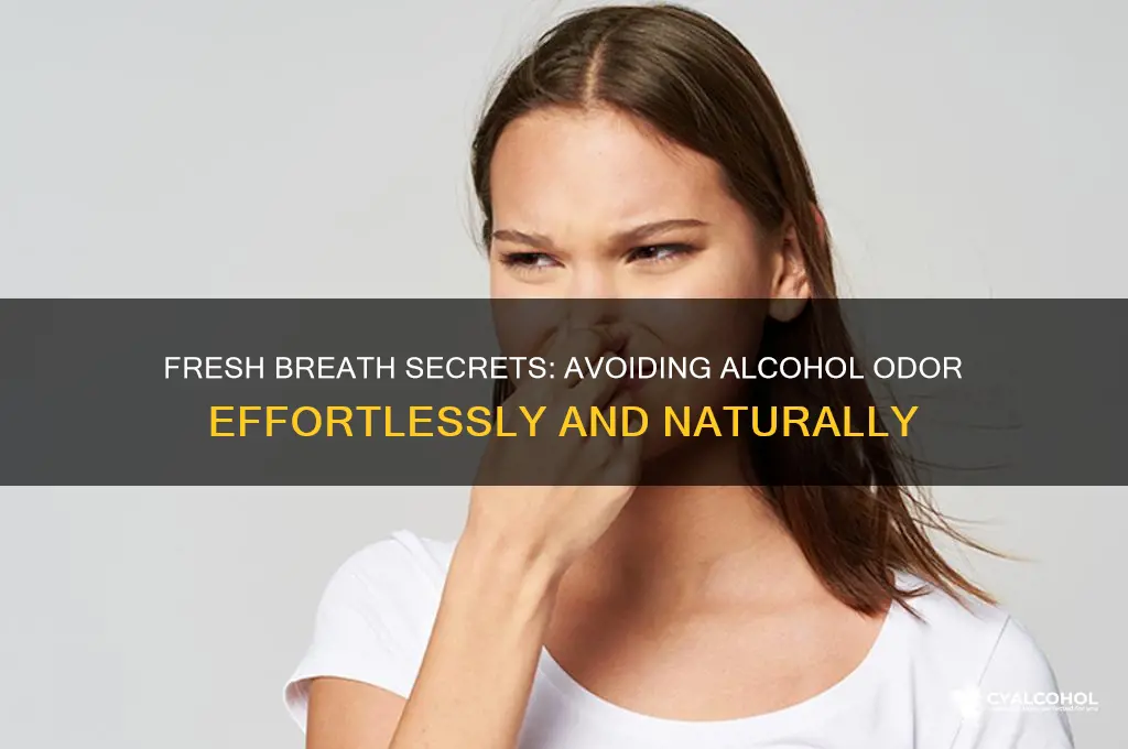 how to not have alcohol breath