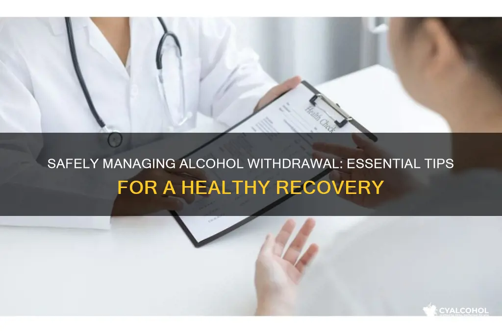 how to not have alcohol withdrawal