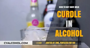 Preventing Milk Curdling in Alcoholic Drinks: Tips and Tricks
