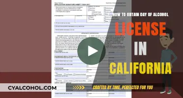 Get a Day of Alcohol License: California Guide