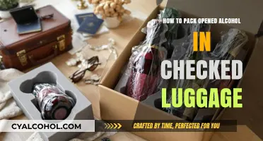 Packing Opened Alcohol in Checked Luggage: Tips for Safe Travel