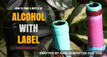 Painting Alcohol Bottles: Label Art Techniques