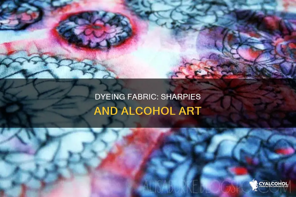 how to paint fabric with sharpies and alcohol