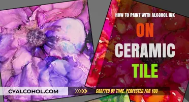Alcohol Ink Art: Painting on Ceramic Tiles