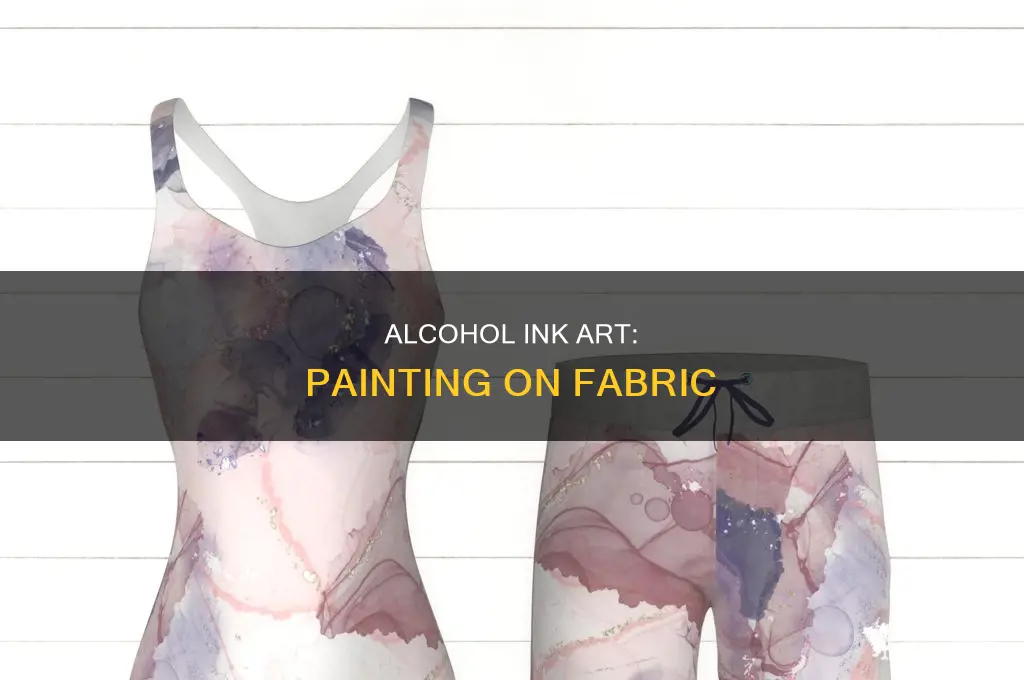 how to paint with alcohol ink on fabric