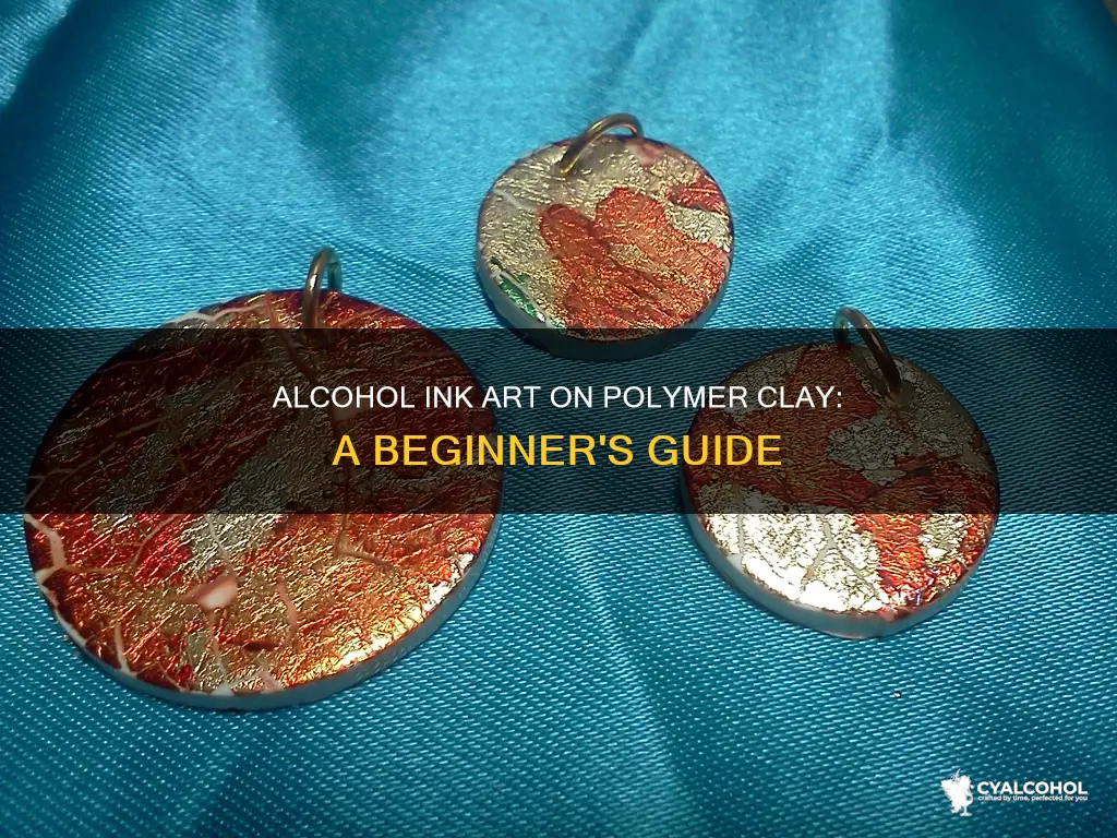 how to paint with alcohol ink on polymer clay