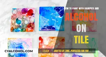 Create Alcohol Ink Art with Sharpies on Tiles
