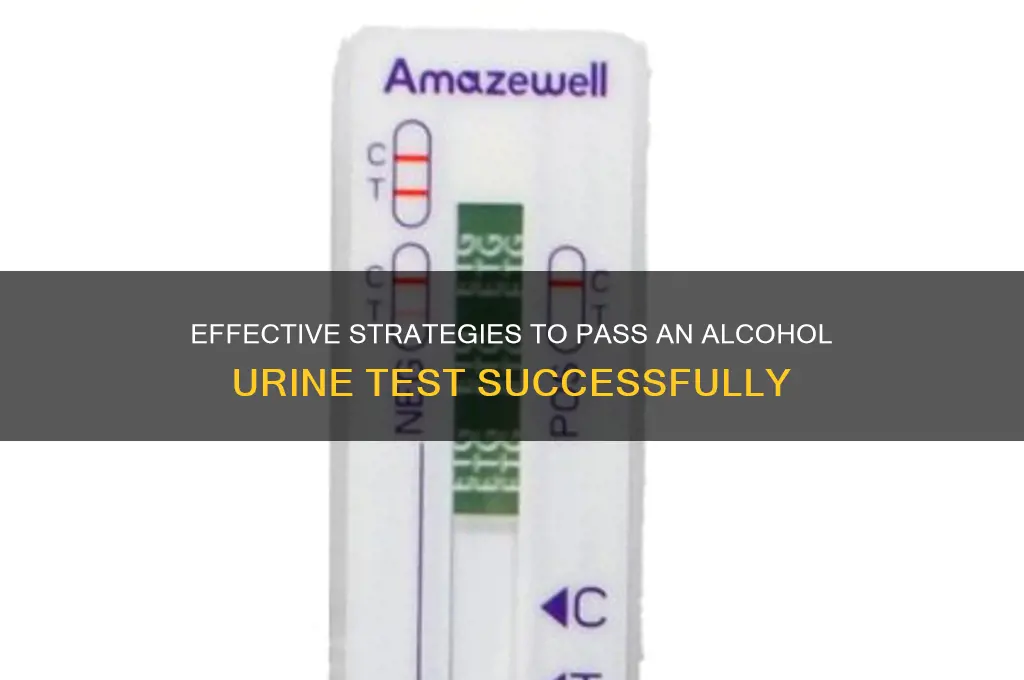 how to pass a alcohol urine