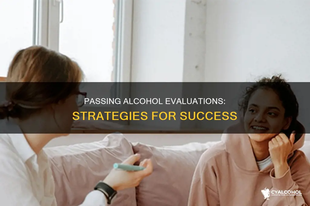 how to pass a court ordered alcohol evaluation
