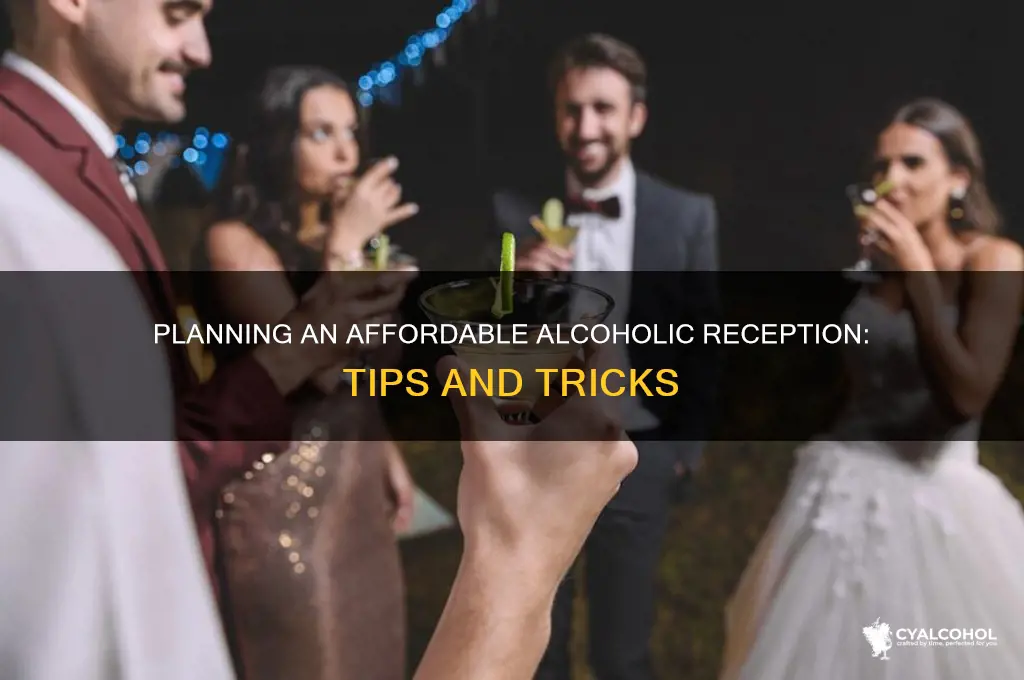 how to plan a cheap reception with alcohol