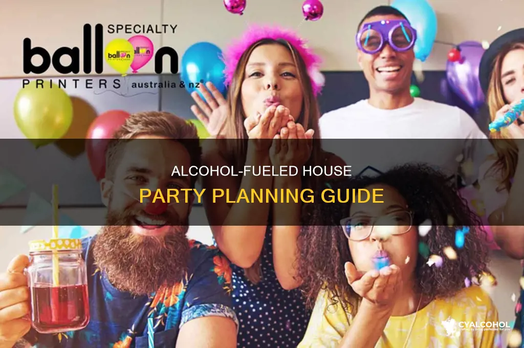 how to plan a house party with alcohol