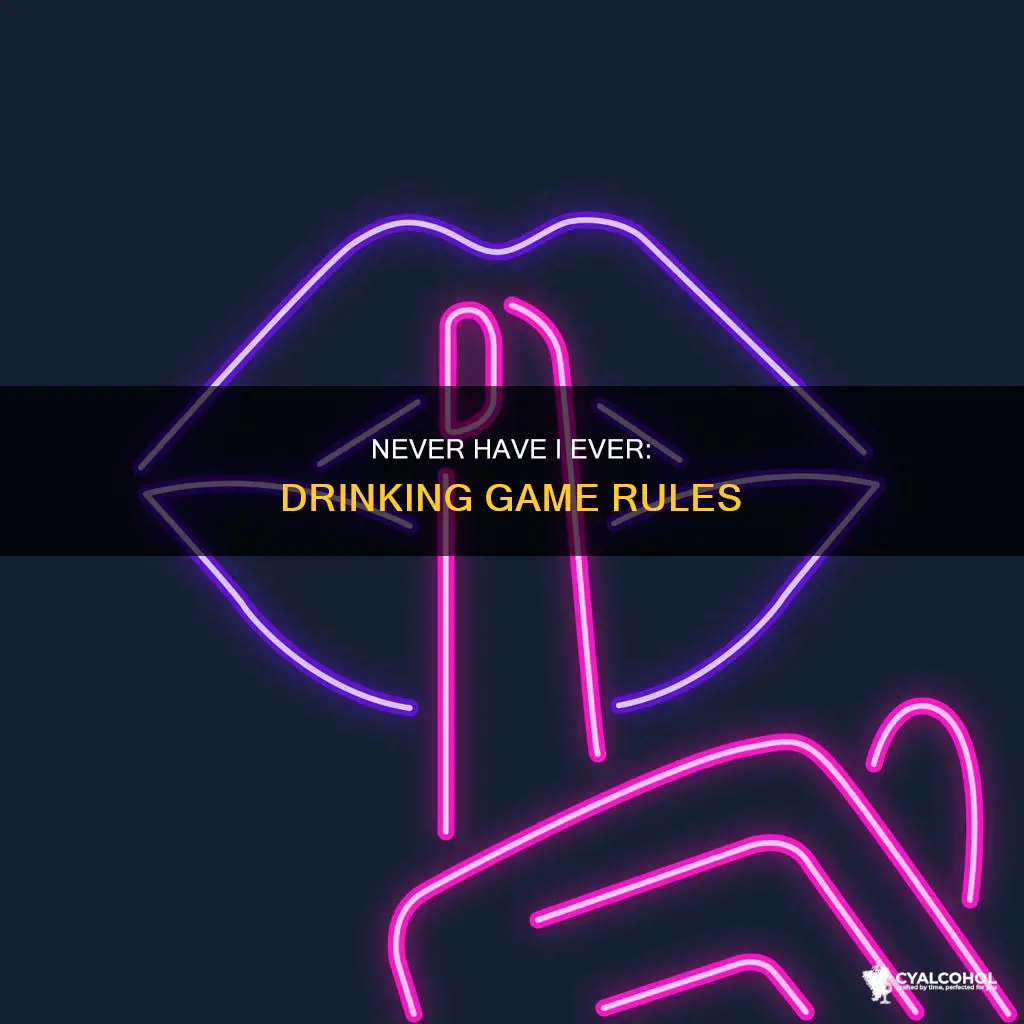 how to play never have i ever with alcohol