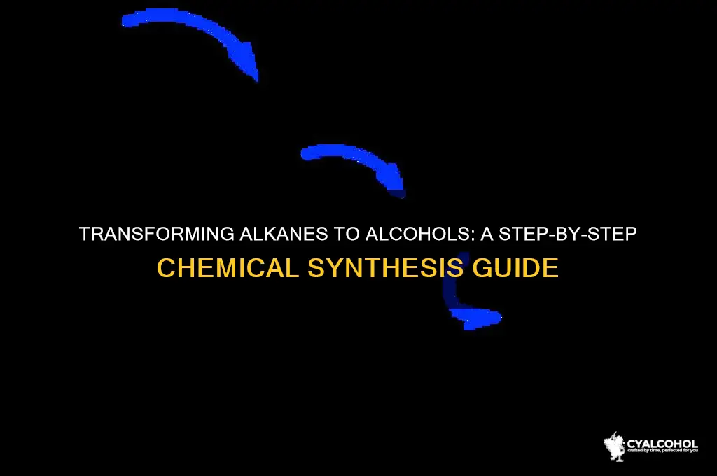 how to prepare alcohol from alkane