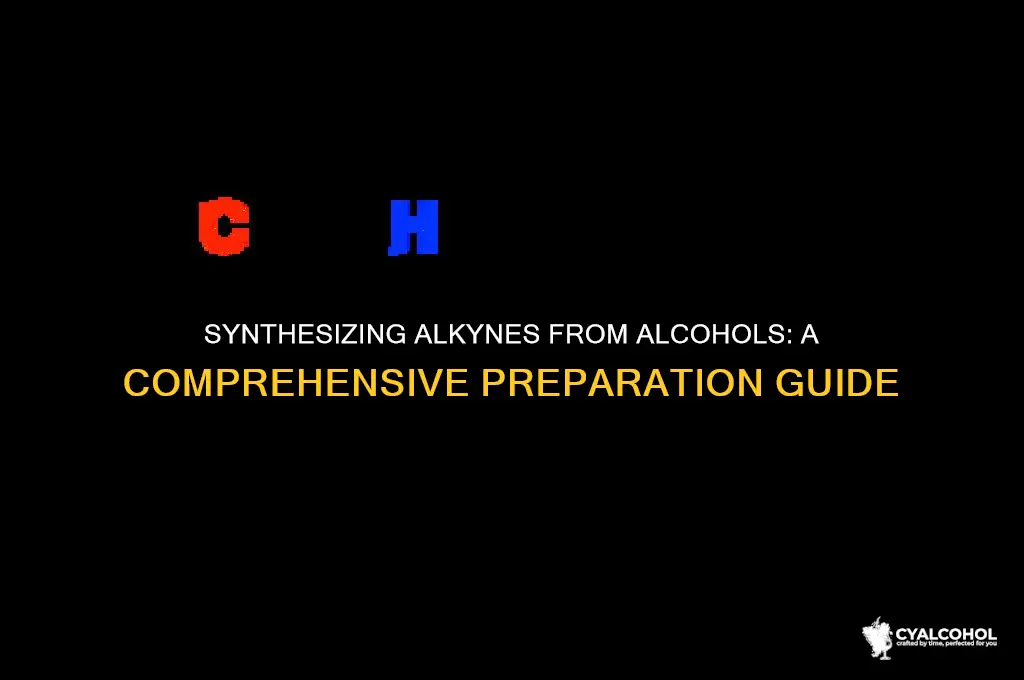 how to prepare alkyne from alcohol