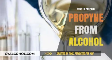 Synthesizing Propyne: A Step-by-Step Guide from Alcohol to Alkynes