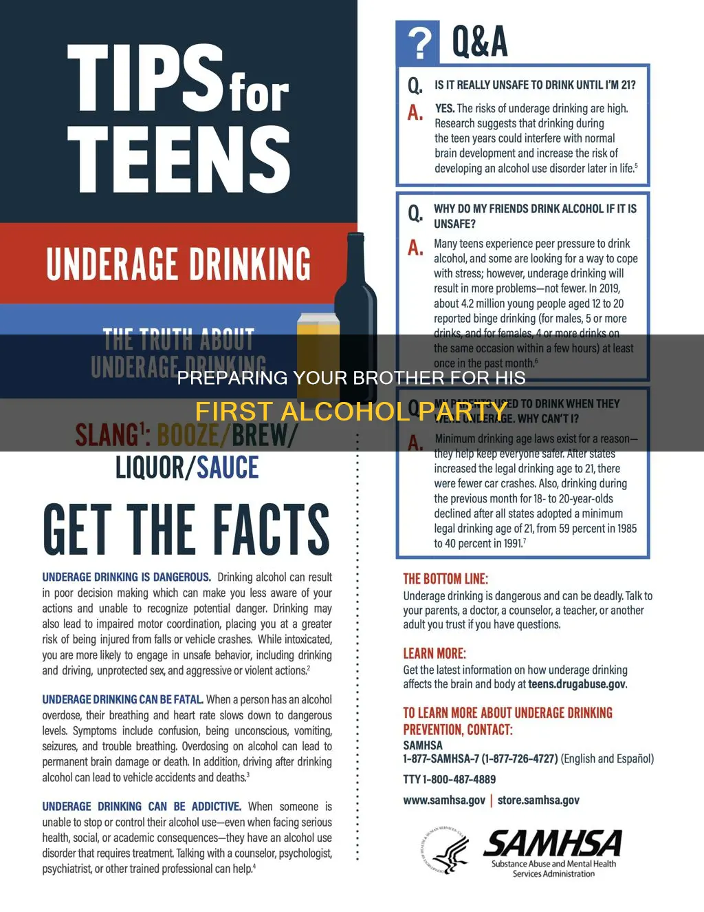 how to prepare your broter for first alcohol party