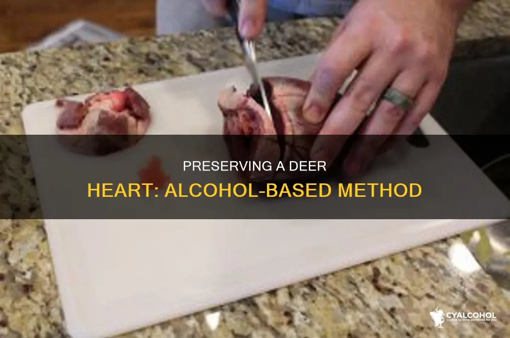 how to preserve a deer heart in alcohol