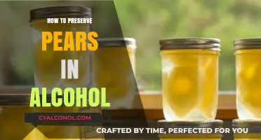 Preserving Pears in Alcohol: A Simple Guide to Long-Lasting Flavor