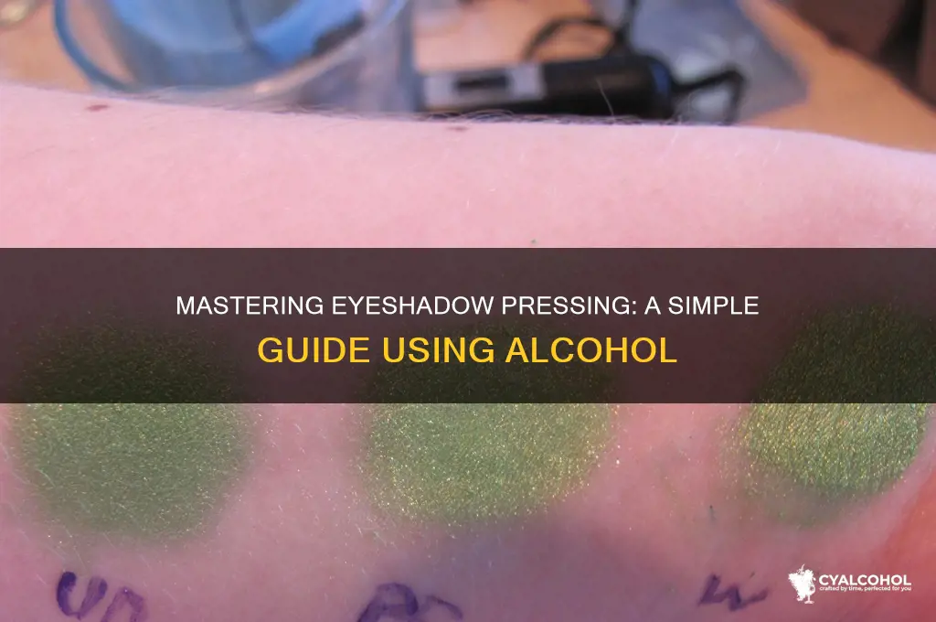how to press eyeshadow with alcohol