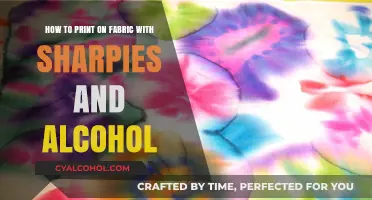 Create Unique Fabric Prints with Sharpies and Alcohol