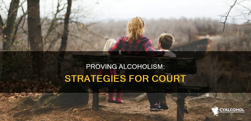 how to prove my ex an alcoholic in court