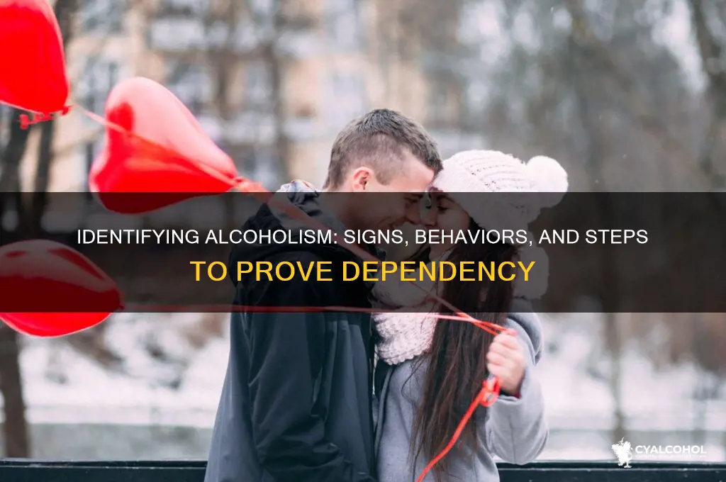 how to prove someone is alcoholic