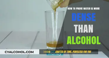 Water vs Alcohol: Proving Density Differences