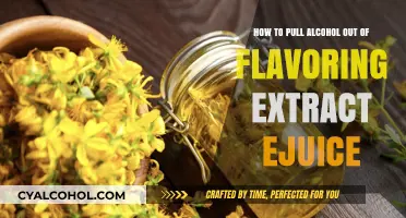 Removing Alcohol from Extracts and E-Juice