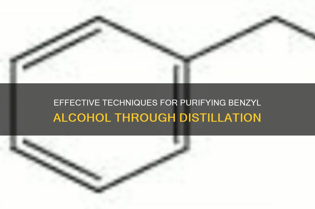 how to purify benzyl alcohol distillation