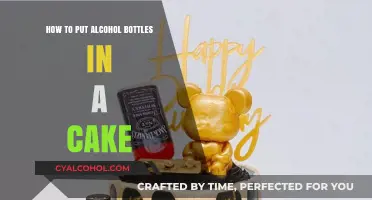 Incorporating Alcohol Bottles in Cakes: A Creative Guide