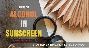DIY Sunscreen Infusion: Safely Adding Alcohol for Enhanced Protection