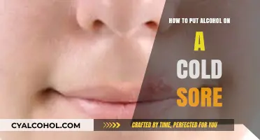 Using Alcohol for Cold Sores: Does It Work?