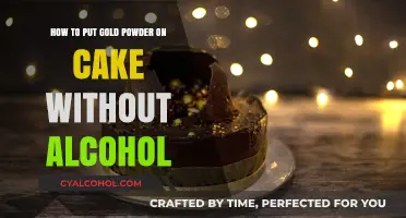 Edible Gold Powder: Using Alternative Solvents for Cakes