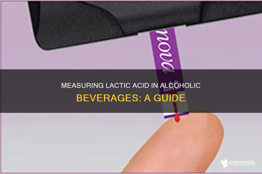 how to quantify lactic acid in alcoholic beverages