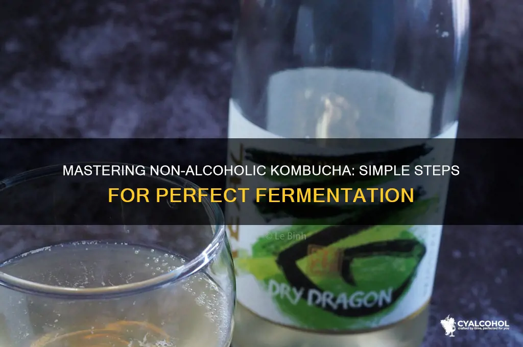how to raise kombucha non alcoholic