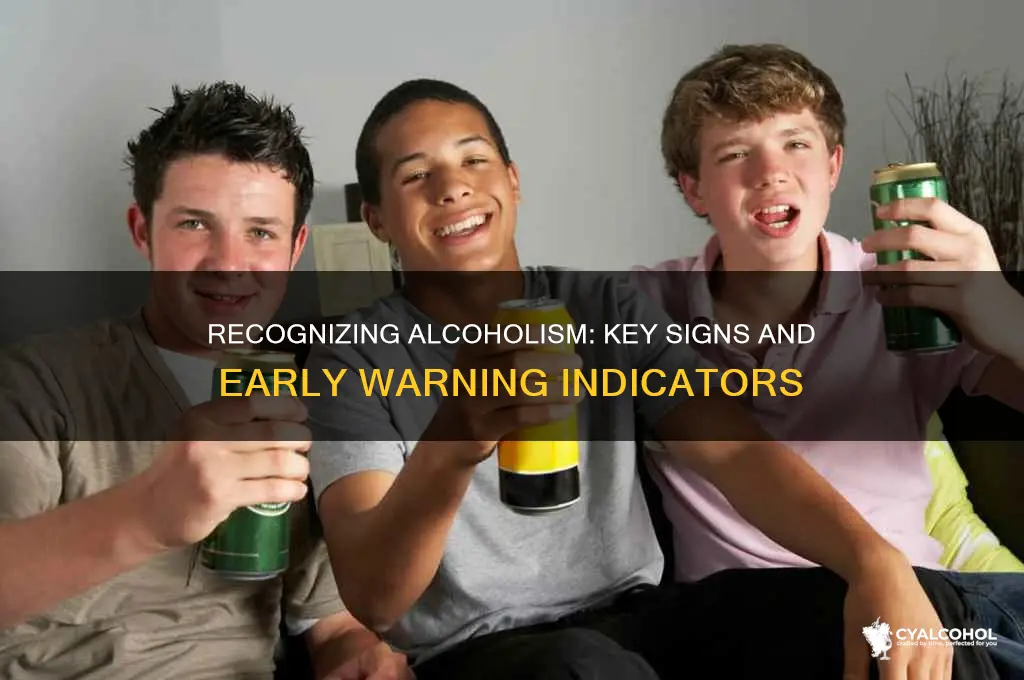 how to recognise alcoholism
